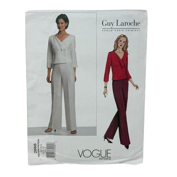 Vogue Wardrobe 2768 2770 2725 Sewing Patterns Jacket Top Skirt Pants Sizes 8-16 - Picture 8 of 10